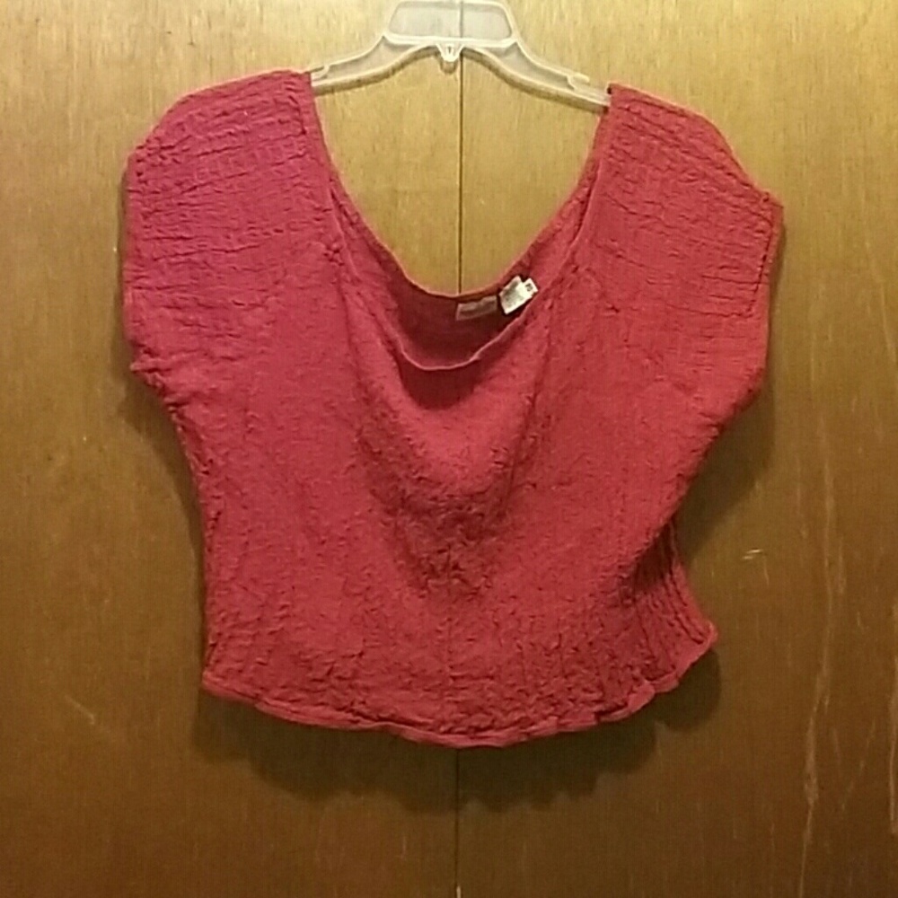 Red crop top